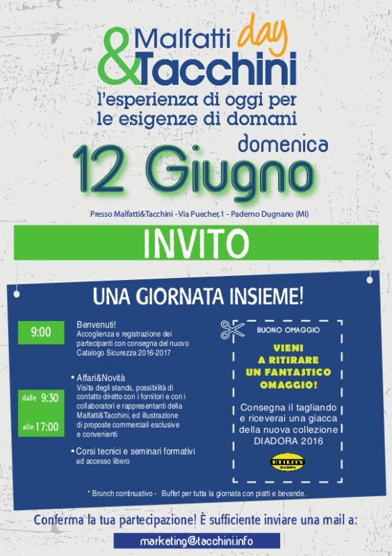 12 giugno Malfatti&Tacchini Day