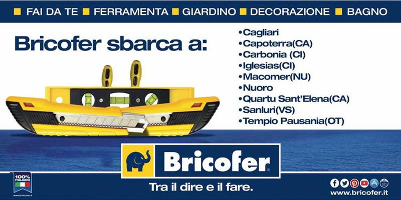 Bricofer, +9 in Sardegna