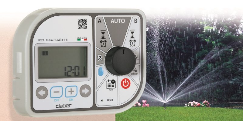 Irrigazione programmata con Aqua Home 4-6-8 Claber