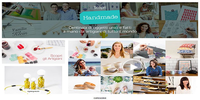 Il successo di Amazon Handmade