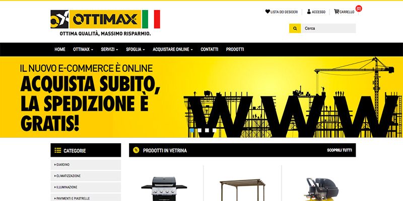 Ottimax, e-commerce in tutta Italia
