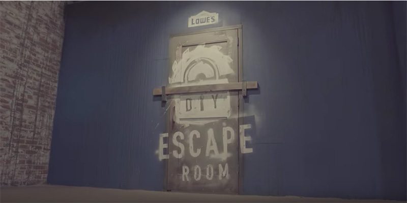 Con Lowe’s l’emozione dell’Escape Room
