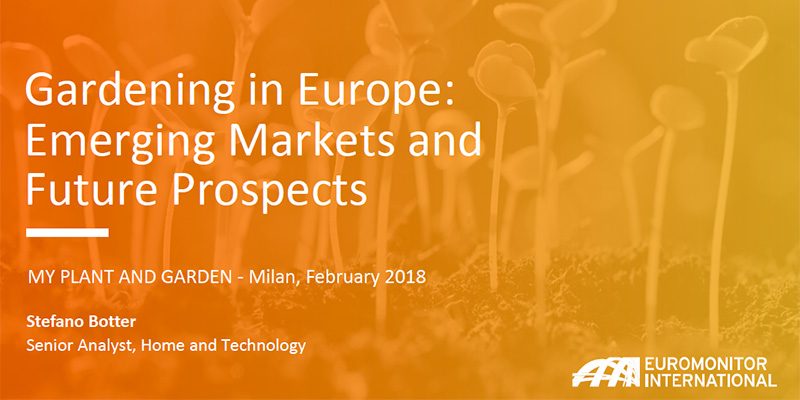 Giardinaggio e Paesi Nordici, secondo Euromonitor