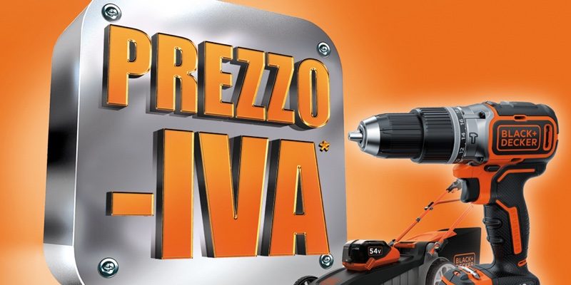 Anche quest’anno, Black+Decker ti rimborsa l’IVA