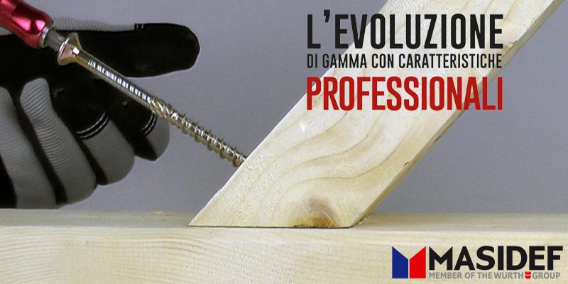Masidef, la gamma viti per uso PRO