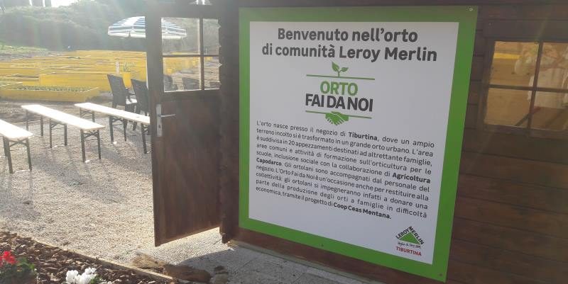 Leroy Merlin e il nuovo Orto Fai da Noi a Roma Tiburtina