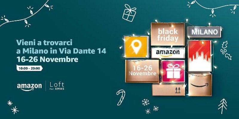 Apre l’Amazon Loft for Xmas, il primo pop-up store in Italia