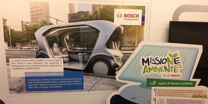 Bosch e Legambiente sul Treno Verde, per una mobilità a zero emissioni