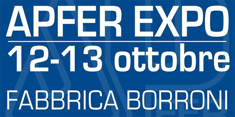A ottobre l’edizione 2019 di A.P.FER EXPO