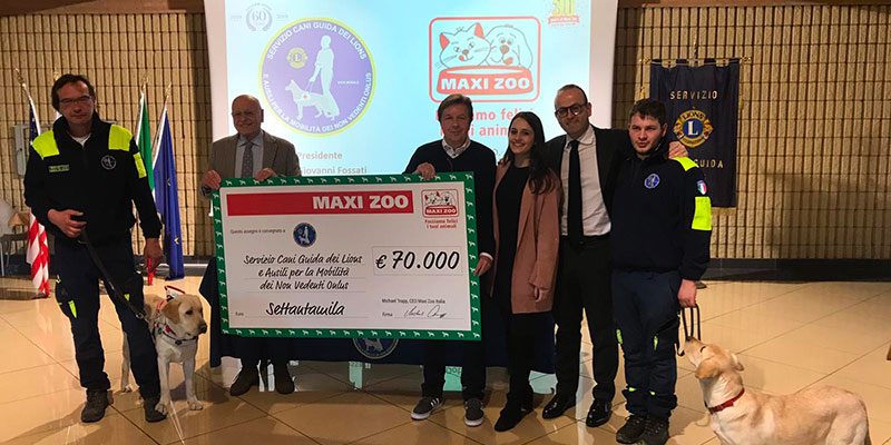 Maxi Zoo Italia, un premio e una donazione