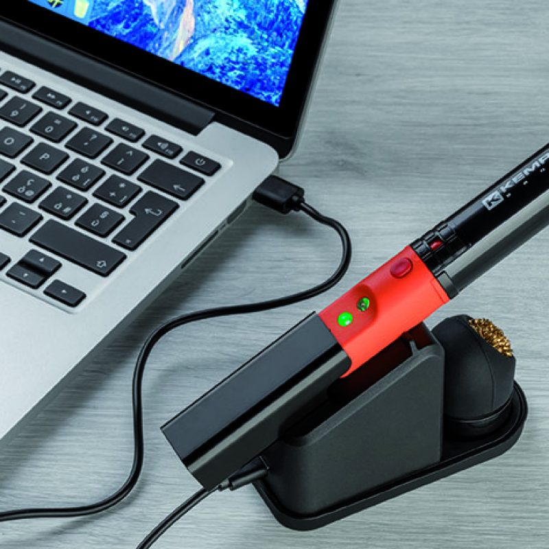 Il saldatore senza fili, a batteria ricaricabile