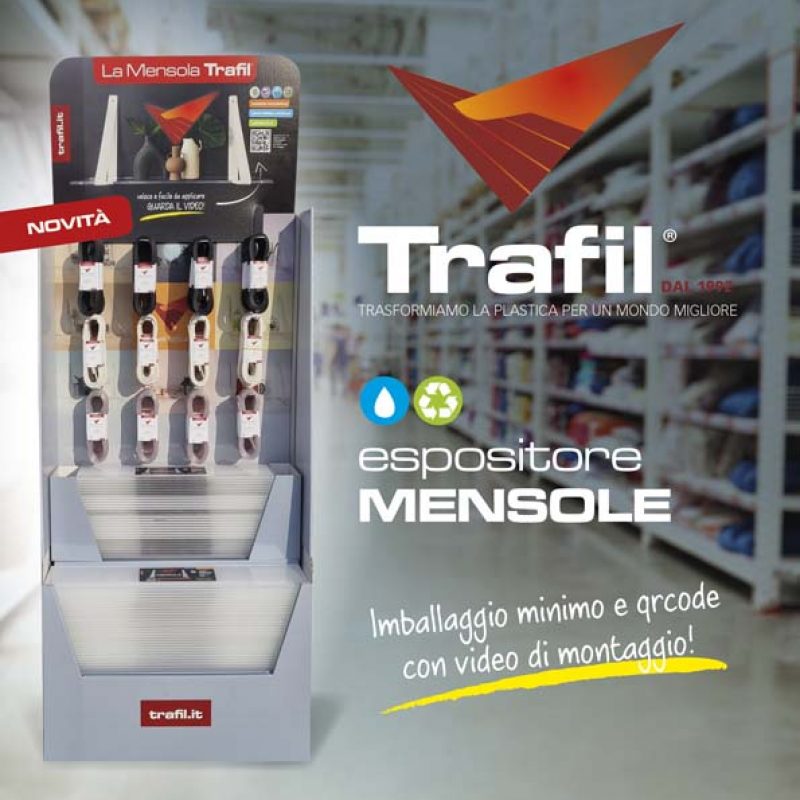 Trafil, un nuovo espositore per mensole